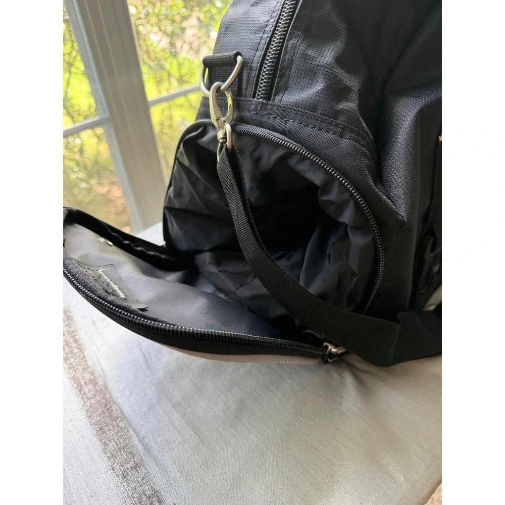 Ogio Budweiser Black Duffel Bag Travel Gym Gear Bag with Shoe Pocket Ripstop